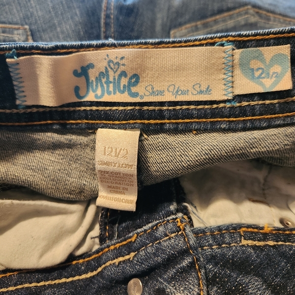 Justice Jeans Girls Size 12 1/2 Simply Low - Picture 5 of 9